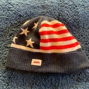 Swix American flag beanie